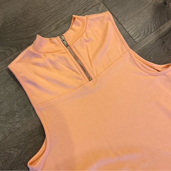 Crown & Ivy Blouse Top Size Small Orange Sleeveless - Picture 5 of 5